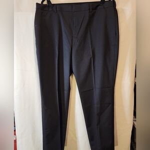 Perry Ellis Mens Premium Flex Twill Dress Pant No-Iron 38x29 Flat Front Black NW